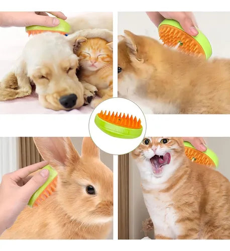 Cepillo De Vapor Para Gatos 3 En 1